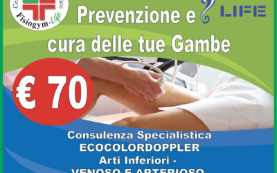 Convenzione Fisiogym- prevenzione e cura delle gambe